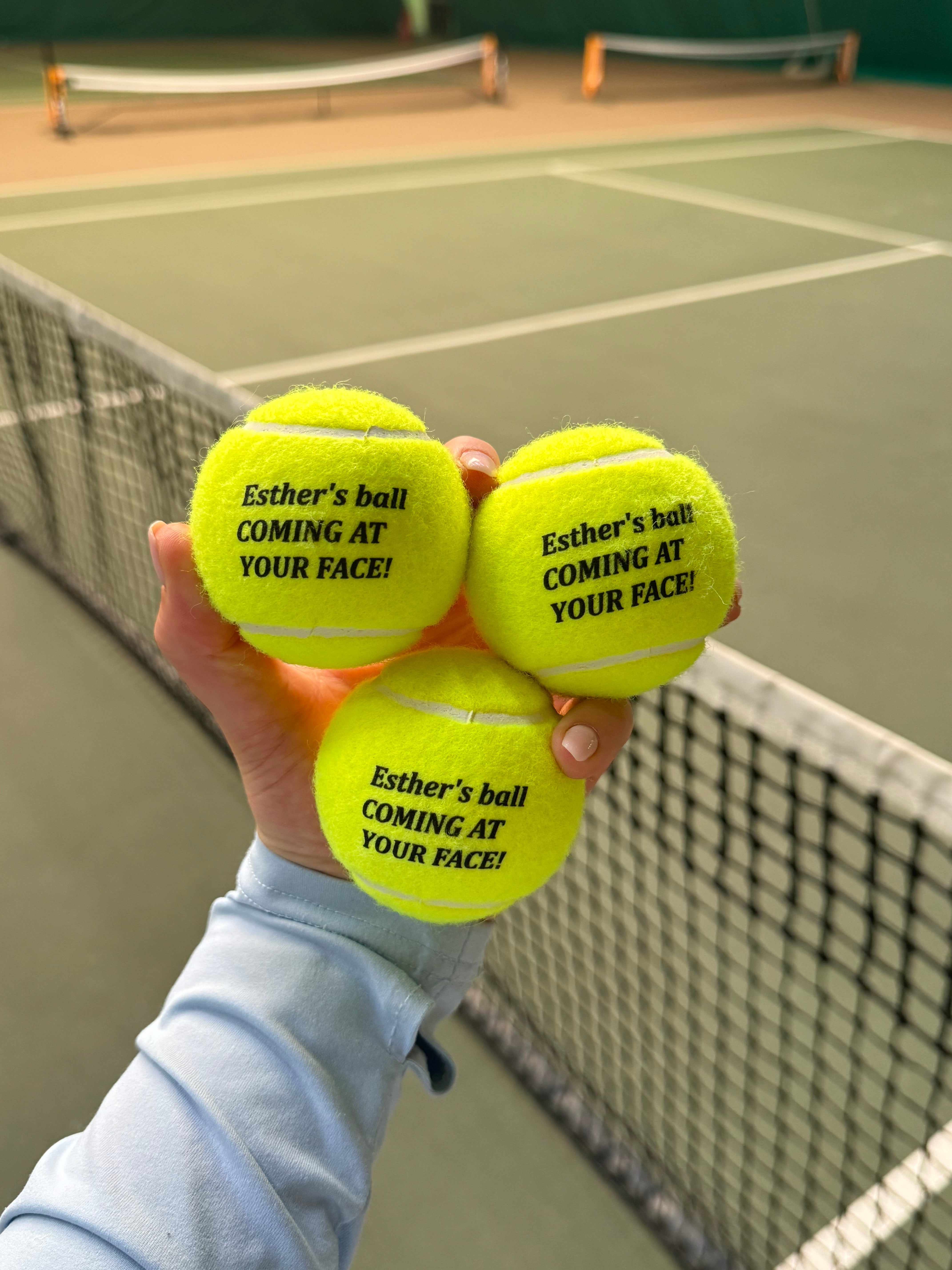 Personalised Padel Balls - Standard text edition