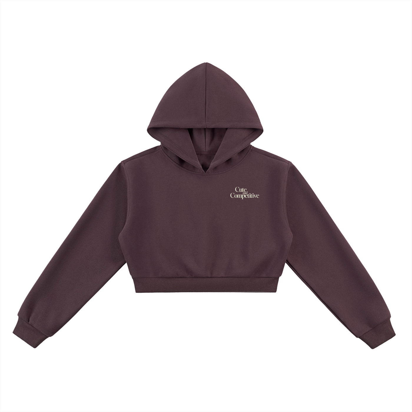 Cute and Competitive Cropped Hoodie
