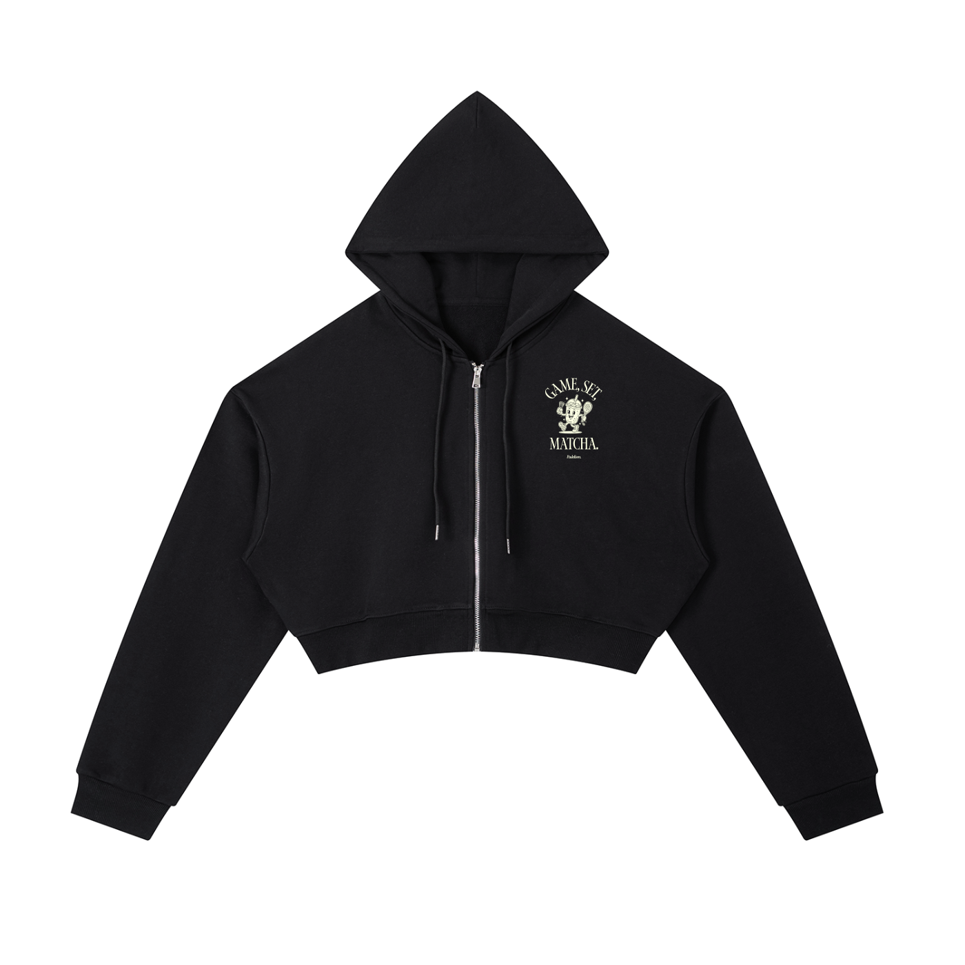Game, Set, Matcha Cropped Hoodie