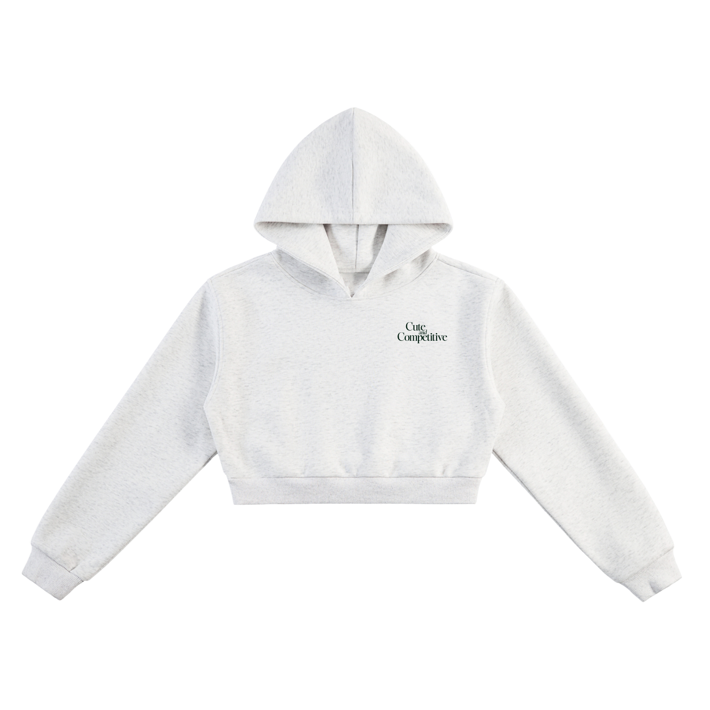 Cute and Competitive Cropped Hoodie