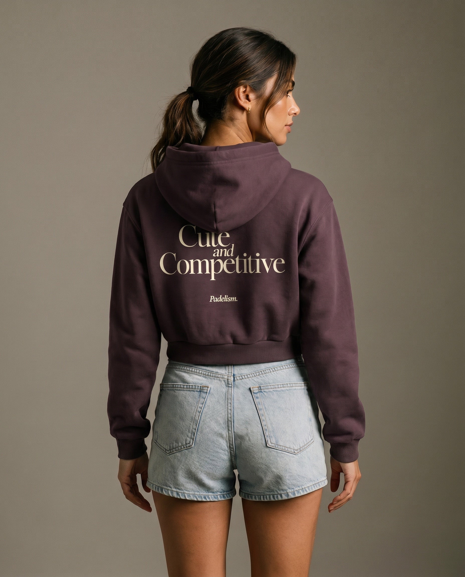 Cute and Competitive Cropped Hoodie