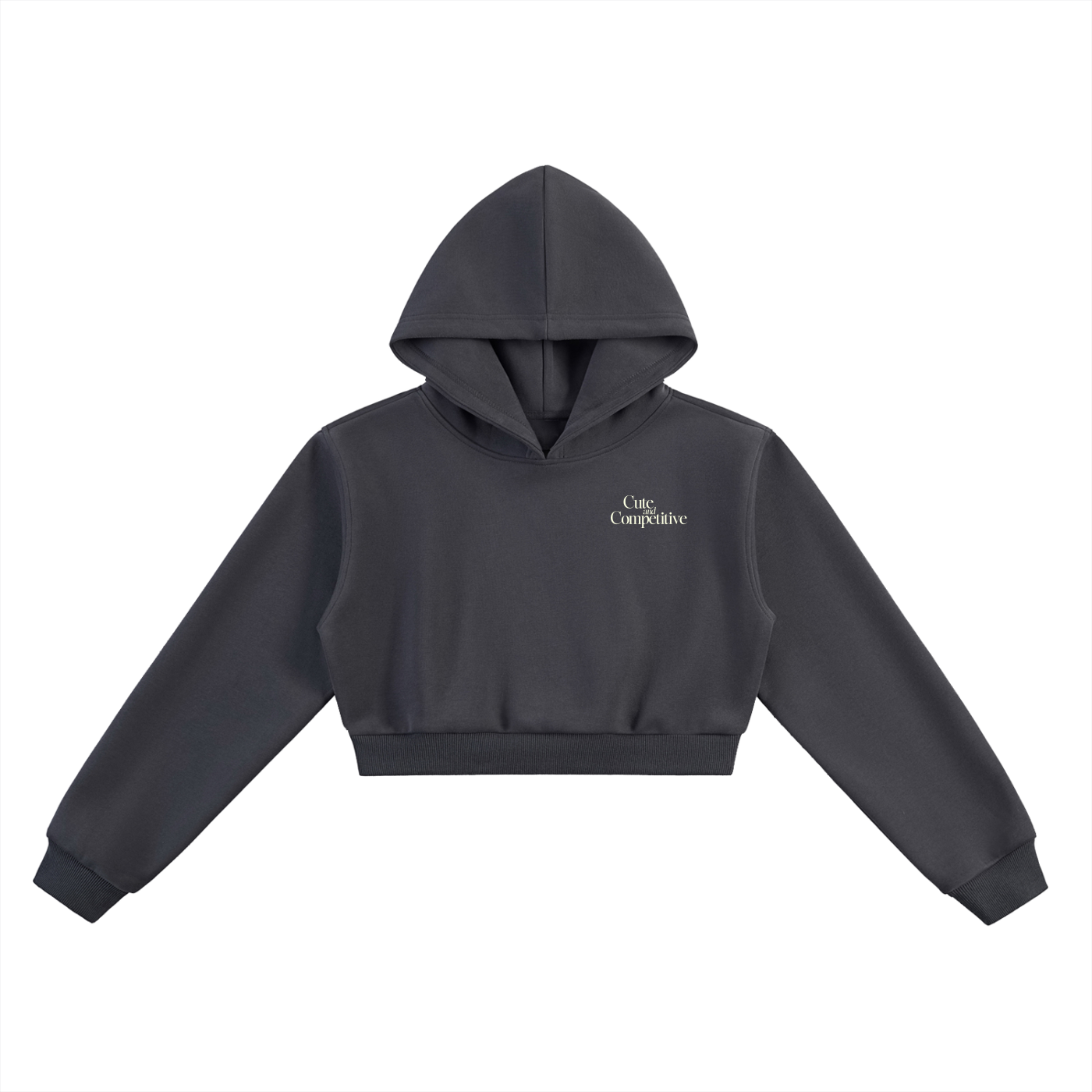 Cute and Competitive Cropped Hoodie