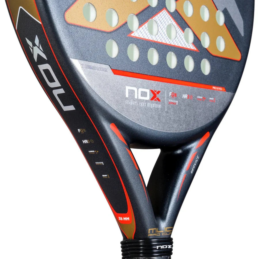 NOX ML10 PRO CUP ROUGH SURFACE EDITION. Miguel Lamperti's racket