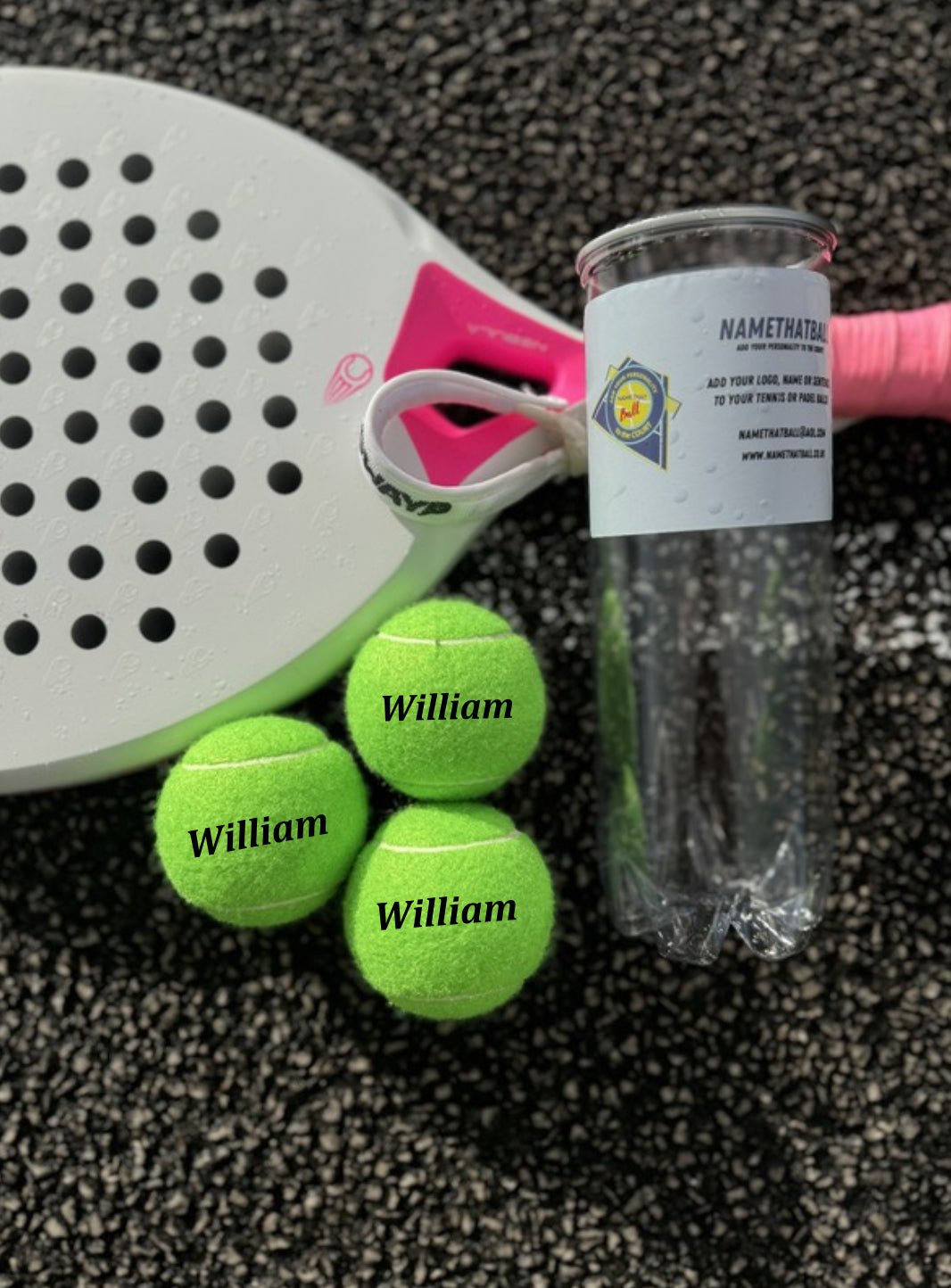 Namethatball - Customised Colourful Padel balls - GREEN