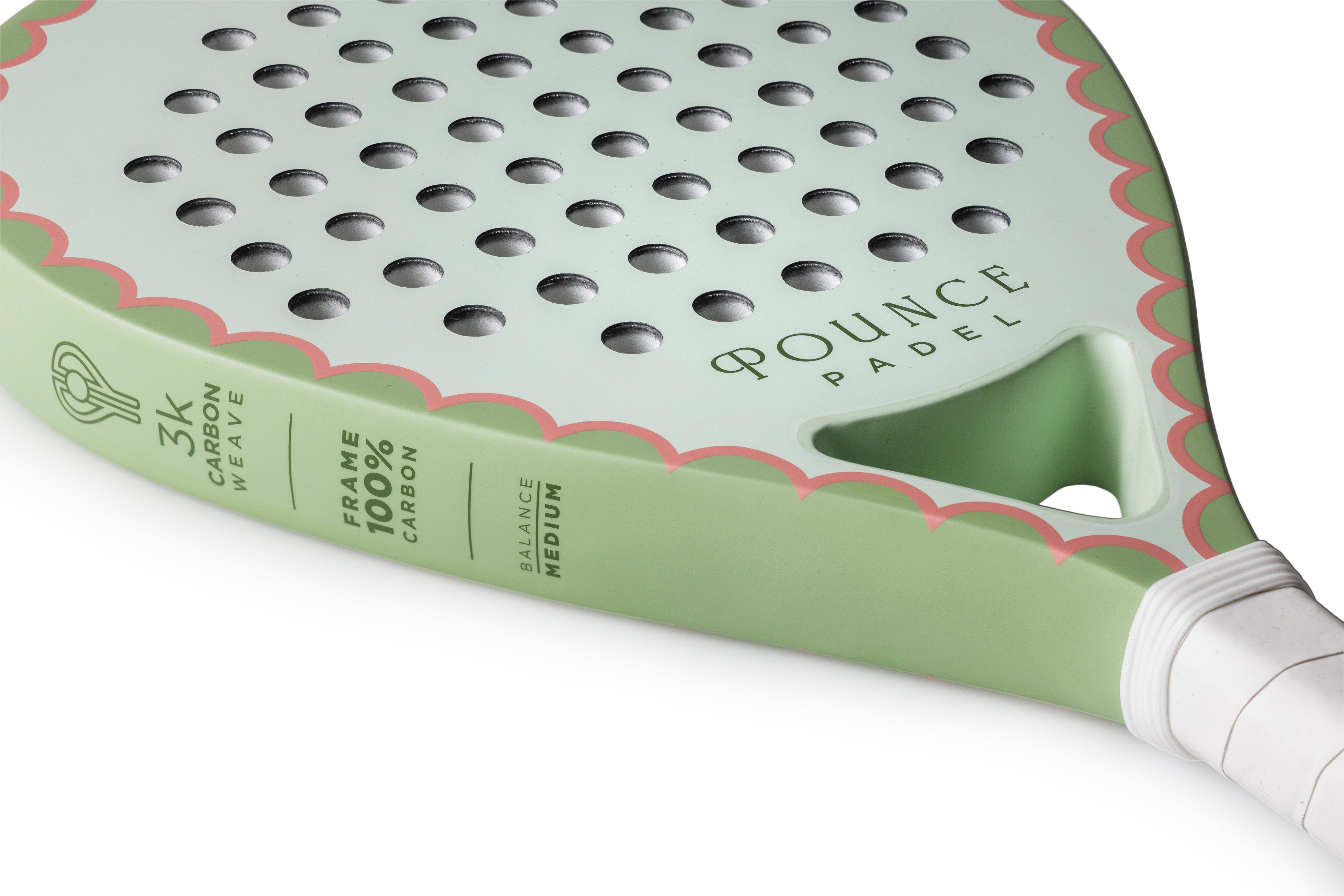 Green Teardrop Padel Racket
