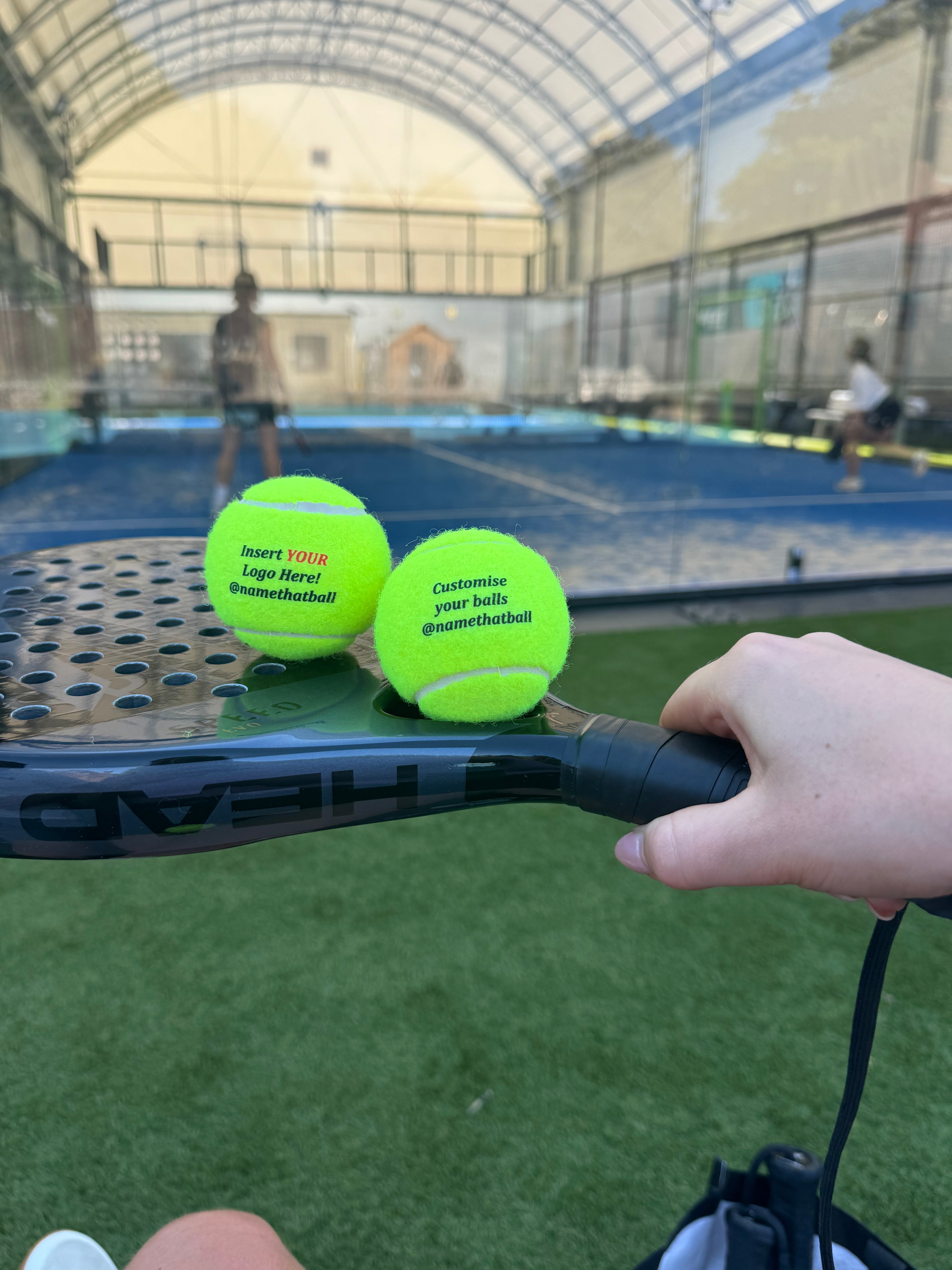 Personalised Padel Balls - Standard text edition