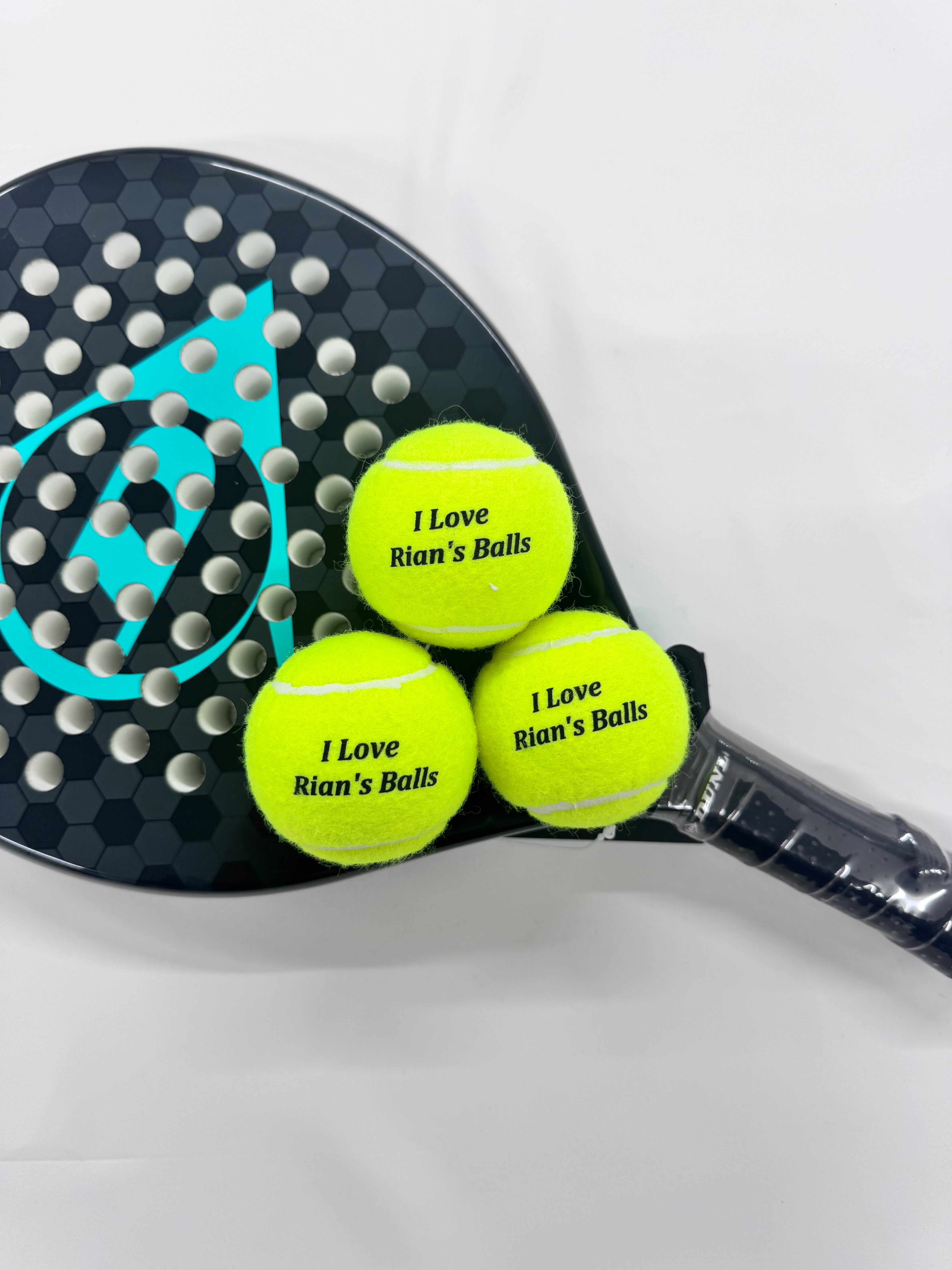 Personalised Padel Balls - Standard text edition