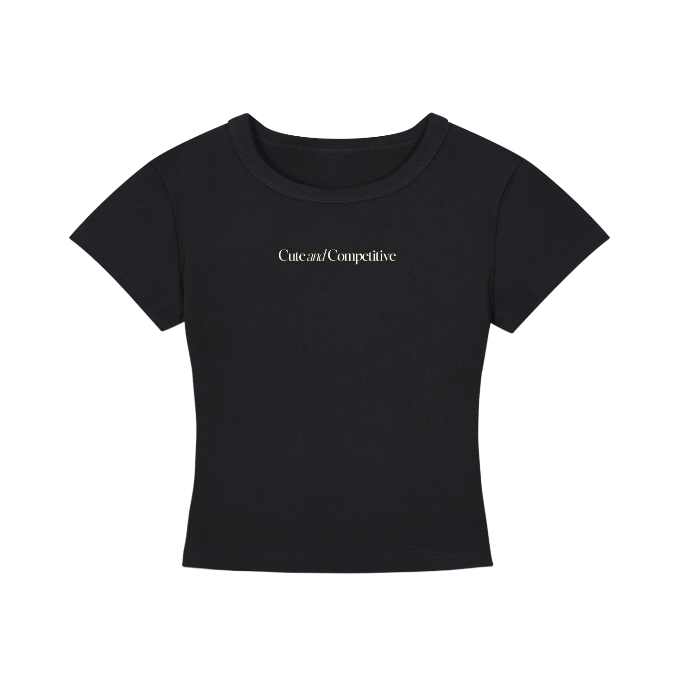 Cute and Competitive Cropped T-Shirt