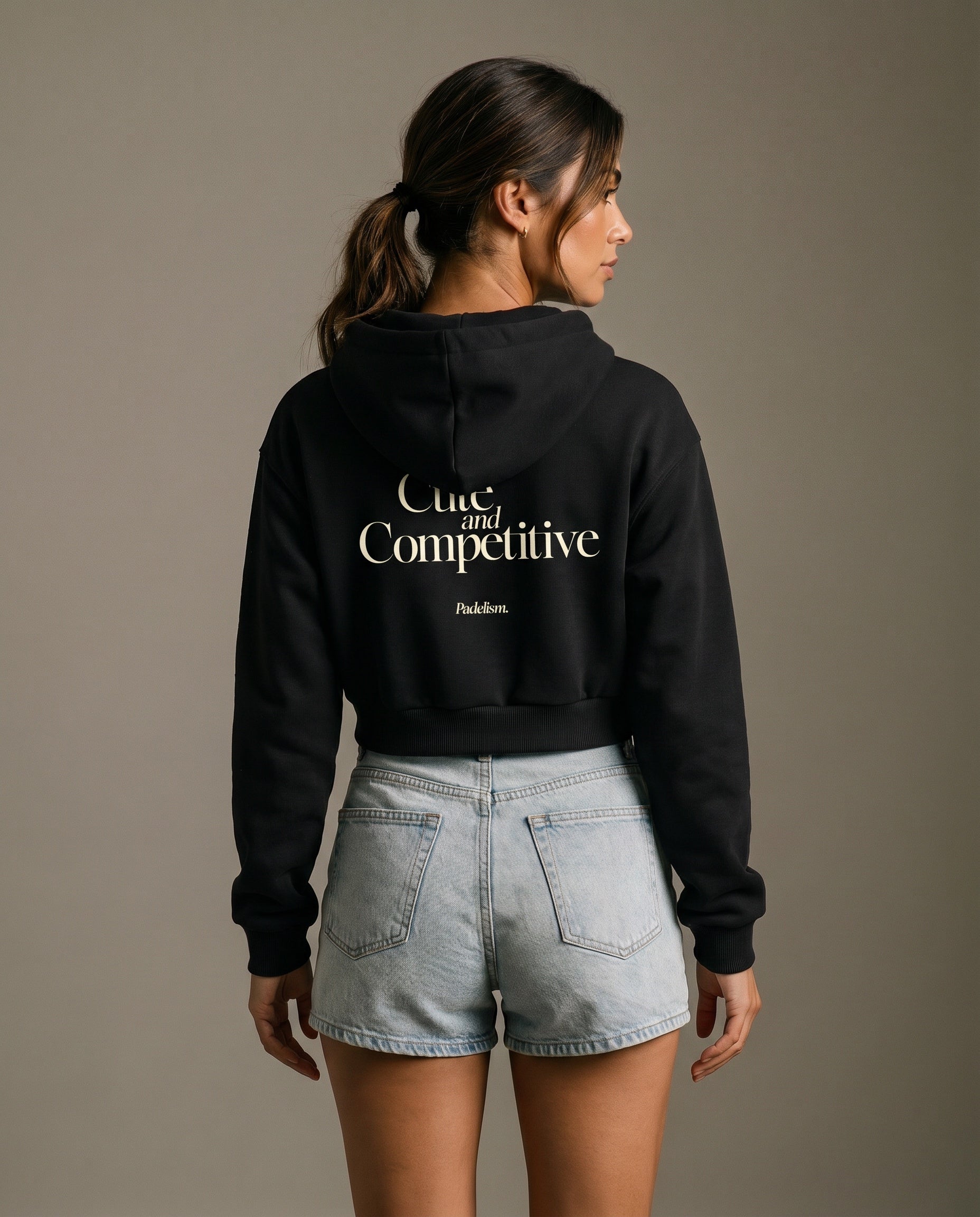 Cute and Competitive Cropped Hoodie