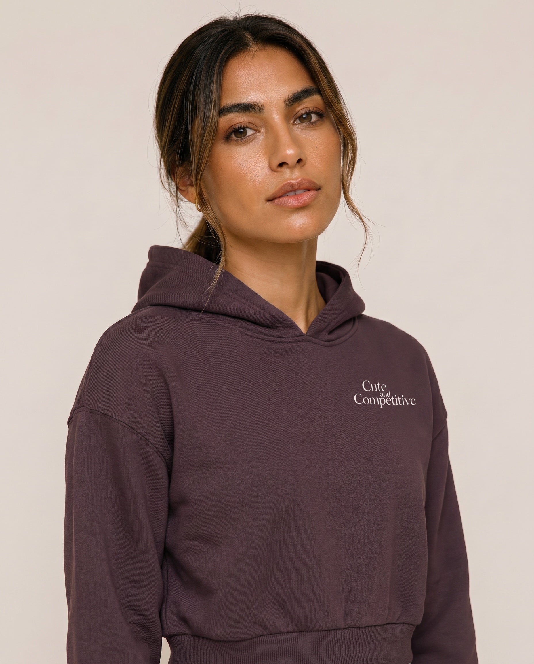 Cute and Competitive Cropped Hoodie