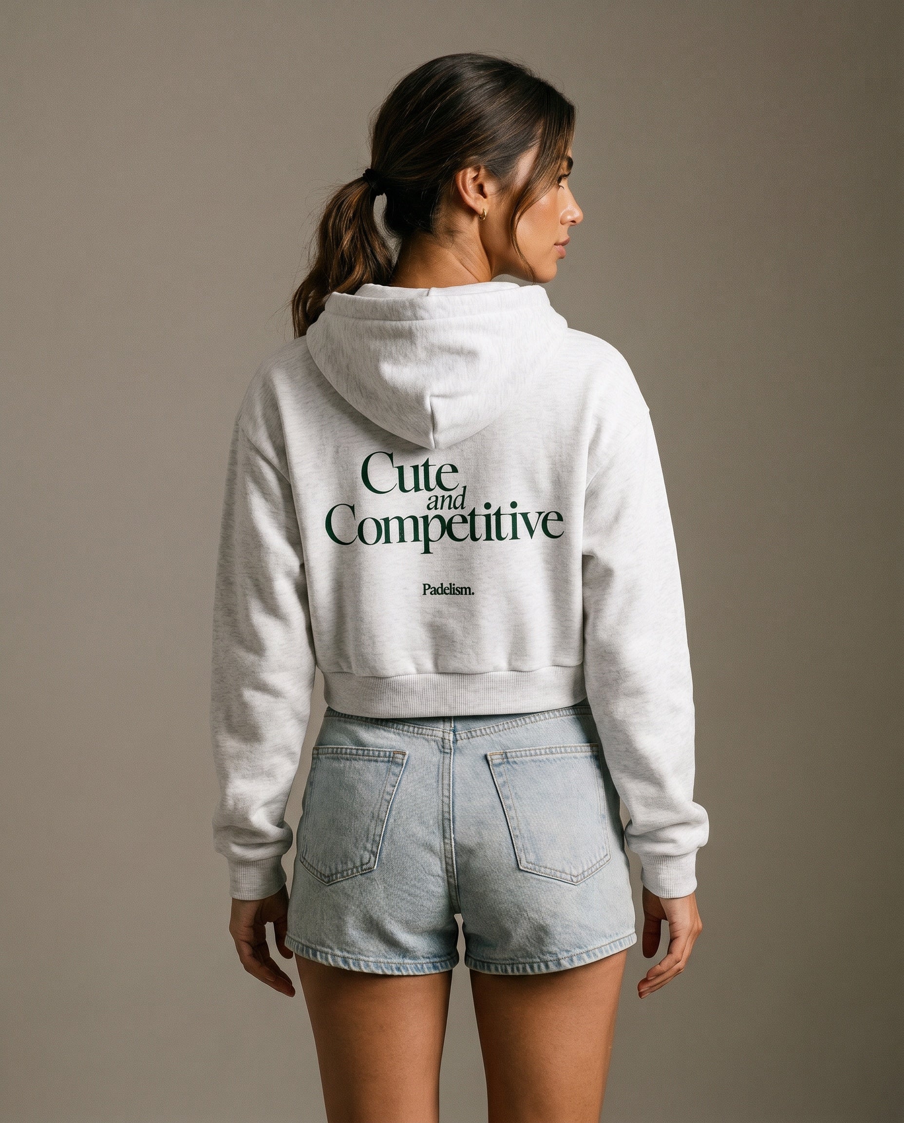 Cute and Competitive Cropped Hoodie