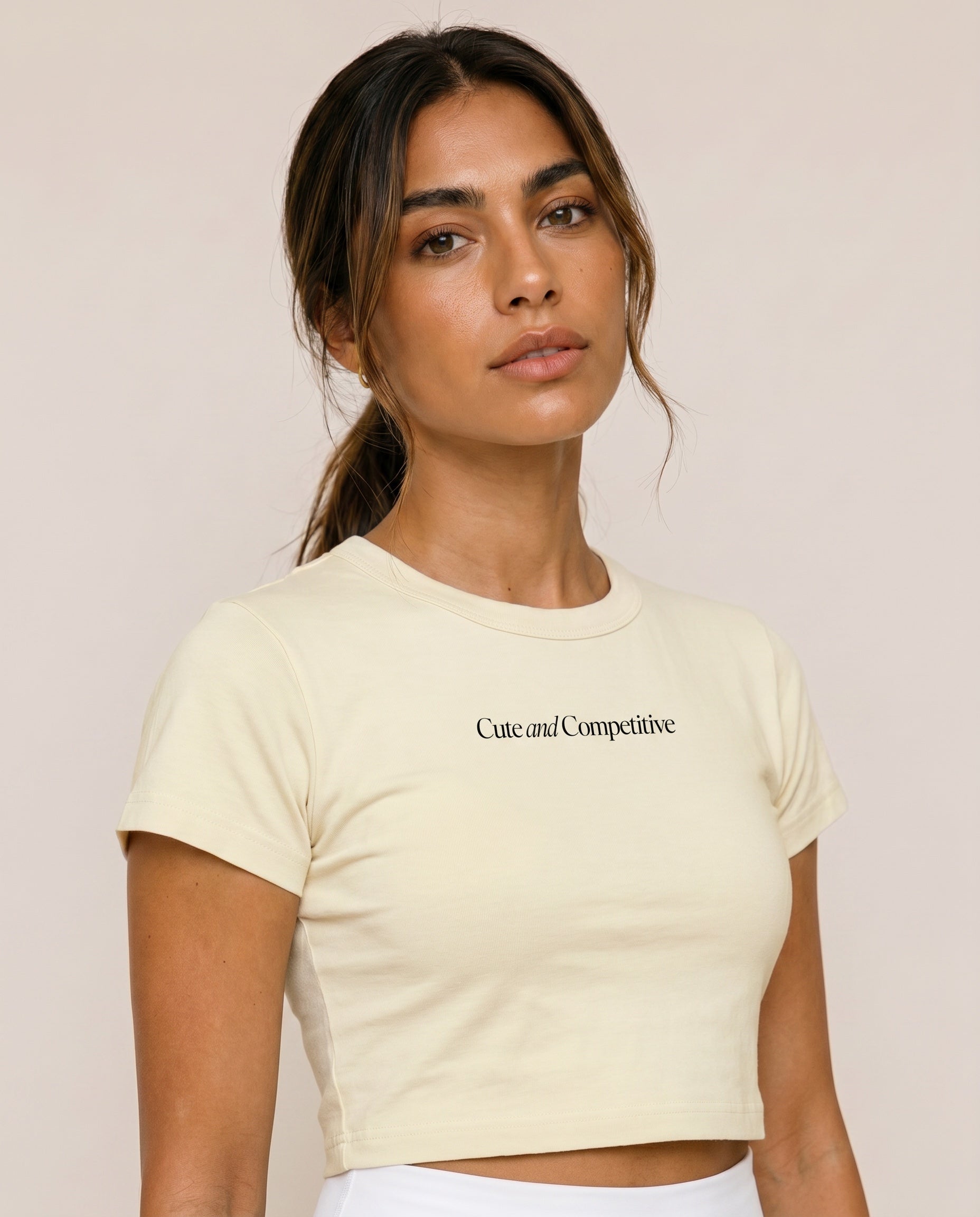 Cute and Competitive Cropped T-Shirt