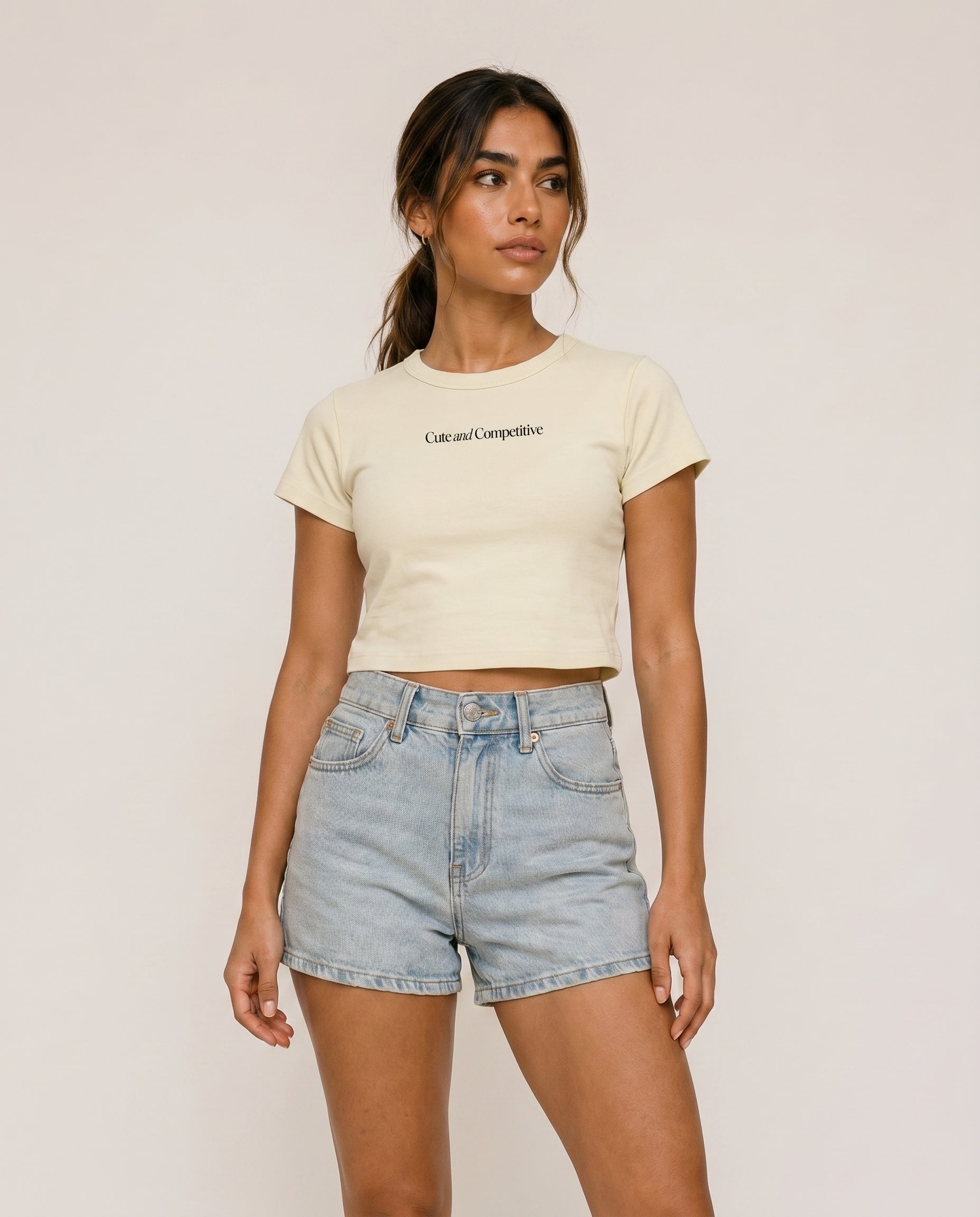 Cute and Competitive Cropped T-Shirt