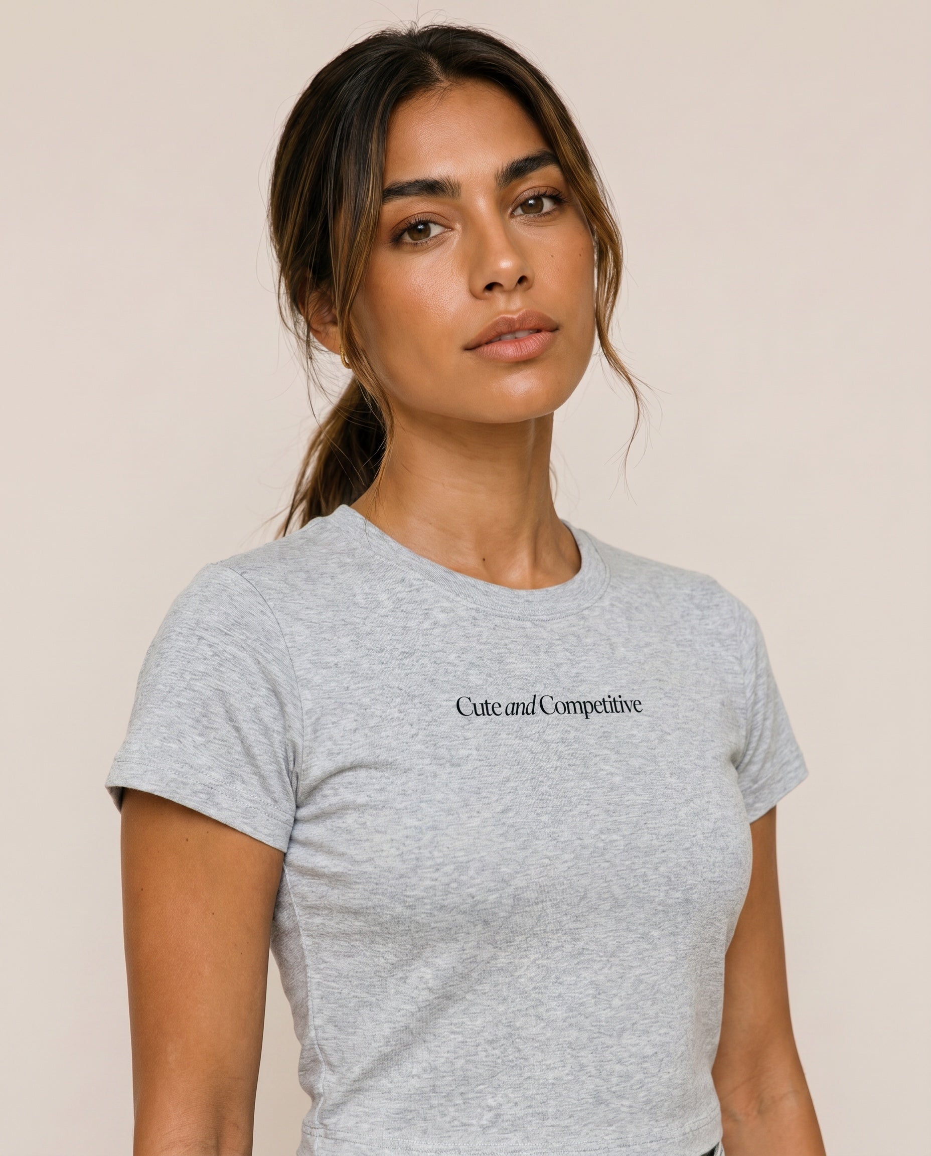 Cute and Competitive Cropped T-Shirt
